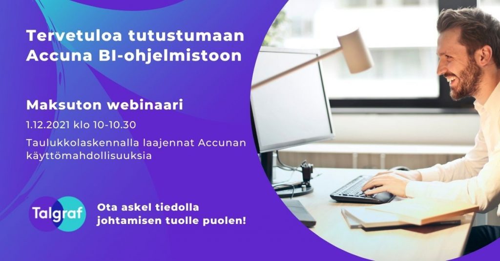 Accuna taulukkolaskenta.