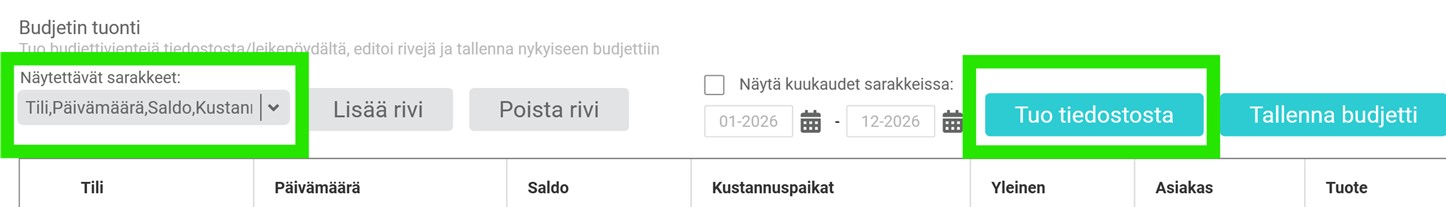 Budjetti tuo tiedostosta